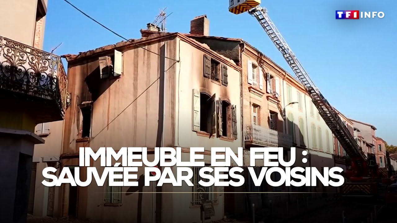 "À 2 minutes près, c'était terminé" : une femme sauvée de son immeuble en feu par ses voisins