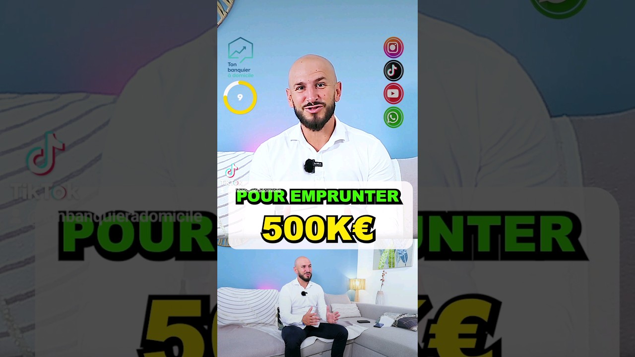 combien de salaires pour emprunter 500 000€⁉️ #money #argent #credit