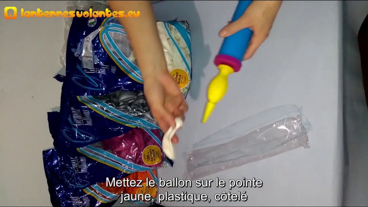 Pompe á main pour les ballons - mode d´emploi