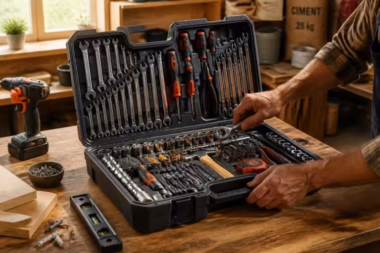 découvrez ce coffret d'outils en promotion à -49%, l'accessoire indispensable qui séduit tous les bricoleurs passionnés pour réaliser leurs projets avec qualité et économie.